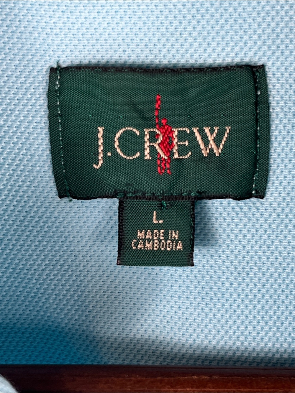Vintage J Crew Y2K Oarsman Mens Large Shirt Light Blue Short Sleeve Button Down - Picture 3 of 11